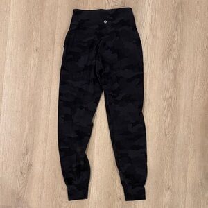 Lululemon Athletica Black Camo Leggings